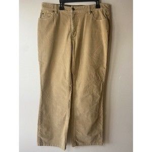 Eddie Bauer Womens Bootcut Corduroy Pants, Slacks Size 12  Tan Brown Khaki